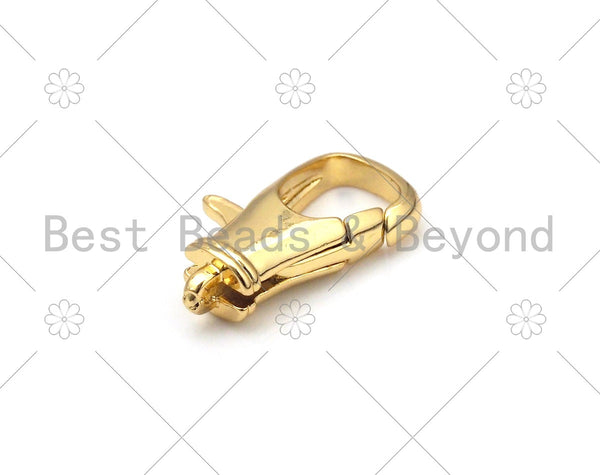 Dainty Gold Lobster Clasp, 18K Gold Filled Lobster Clasp, Fine Jewelry –  Bestbeads&Beyond